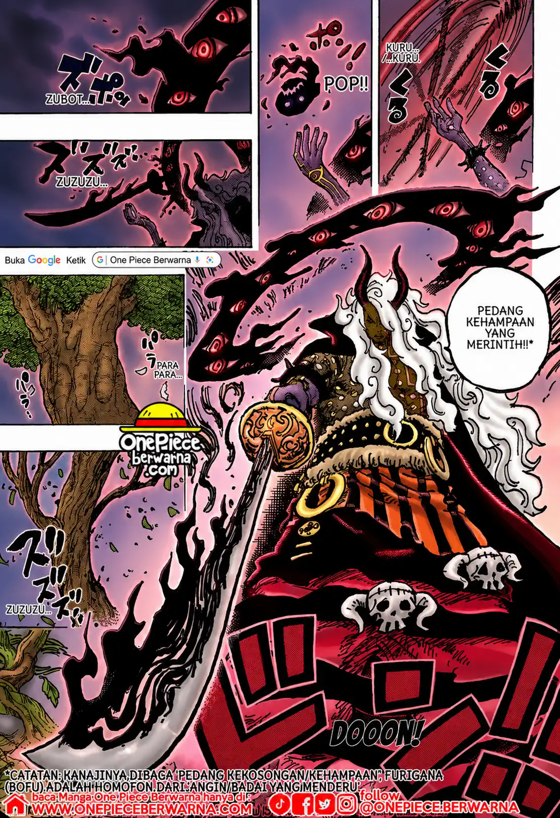One Piece berwarna 1188 1189 1190 bahasa indonesia